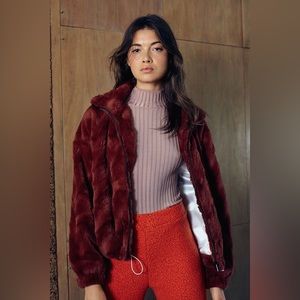 UO Eva Faux Fur Jacket